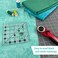 Creative Grids Quilt Ruler 5-1/2in x 5-1/2in Square &ndash; CGR5 &ndash; Made in USA, Non-Slip Grip Acrylic Quilting, Sewing, Crafting, Patchwork Ruler for Measuring &amp; Cutting Fabric