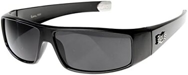 نظارة شمسية او جي جانجستا هاردكور لوكس ملتفة بجزء علوي مسطح (اسود)