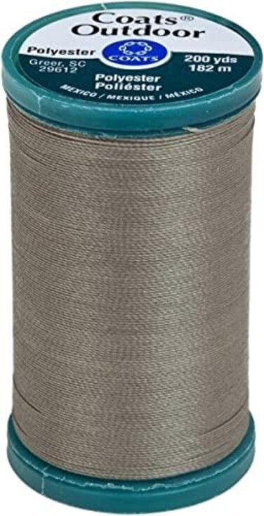 COATS&amp;CLARK D71-0025 Outdoor Living Thread, Mini King Spool, 200-Yard, Steel
