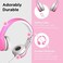 LilGadgets Connect+ Premium Volume Limited Wired Headphones with SharePort for Children/Kids (Pink)