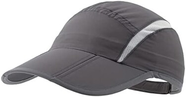 Connectyle Foldable Mesh Sports Cap with Reflective Stripe Breathable Sun Runner Cap