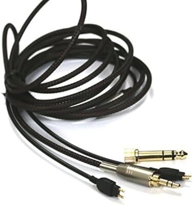 NewFantasia Replacement Audio upgrade Cable for Sennheiser HD650, HD600, HD580, HD660S, Massdrop HD6XX headphones 2meters/6.6feet