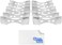Kare &amp; Kind Pack of 12pcs Metal Candle Wick Centering Devices - Retail Packaging (Wick Centering Device, Silver)
