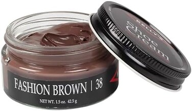 Kelly's Fashion Brown Shoe Polish 1.5 oz - Professional Leather Shoe Cream