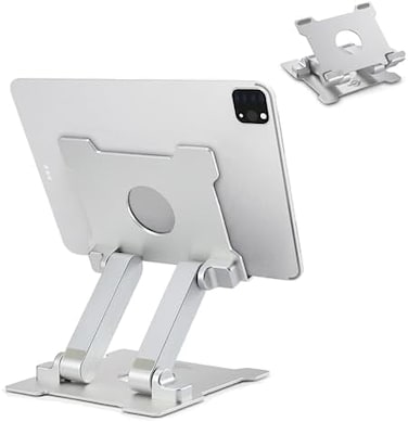 KABCON Tablet Stand Holder, Kabcon Multi-angle Adjustable Aluminum Tablets Holder for Microsoft Surface Pro Pro1 Pro2 Pro3 Pro4, 6-12in iPad, Air, Mac &amp; Kindle, Mount for Home, Office &amp; Count