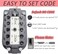 Guestway Digital Key Lock Box Wall Mount Safe Storage Lock Push Button Combination for Realtor Home Owners Family Memembers or Outdoor Use