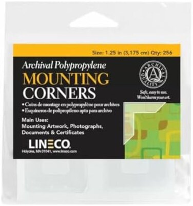 Lineco 378799 Photo Mounting Corner Full 1.25
