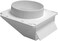 Lambro 153W White Plastic Under Eave Vent, 3-Inch