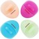INNERNEED Super Soft Silicone Face Cleanser and Massager Brush Manual Facial Cleansing Brush Handheld Mat Scrubber for Sensitive, Delicate, Dry Skin (4pcs Set)