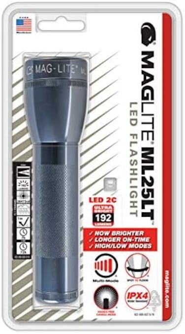 ماجليت مصباح يدوي LED 2 خلية C ML25LT، رمادي