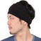CHARM Casualbox Mens Womens Elastic Bandana Headband Japanese Long Hair Dreads Head wrap Black