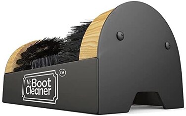 Mr. Boot Cleaner Boot Brush Cleaner Floor Mount Scraper Commercial With Hardware Indoor/Outdoor by Mr Boot Cleaner, Black