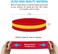 Suddora Striped Sweatband Set - (1 Headband and 2 Wristbands) Cotton for Sports &amp; More. red