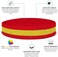 Suddora Striped Sweatband Set - (1 Headband and 2 Wristbands) Cotton for Sports &amp; More. red