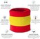 Suddora Striped Sweatband Set - (1 Headband and 2 Wristbands) Cotton for Sports &amp; More. red