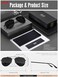 LUENX Aviator Sunglasses for Men Square Polarized Polygon Lens - UV 400 Protection with Accessories