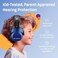 Vanderfields Hearing Protection - Noise Protection Headphones - Passive Earmuffs Child - Capsule Ear Protectors School, Drums, Autists, Concert, Boys, Girls - 3-16 Years - 26 dB SNR