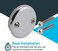 EZ-FLO 35245, Chrome Two-Hole Overflow Face Plate with Brass Screws, 0.70 x 3.3 x 3.3