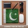 3dRose National flag of Pakistan painted onto a brick wall Pakistani, Mouse Pad, 20cm by 20cm