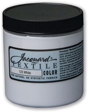 Jacquard TEXTILE PAINT 8OZ WHITE