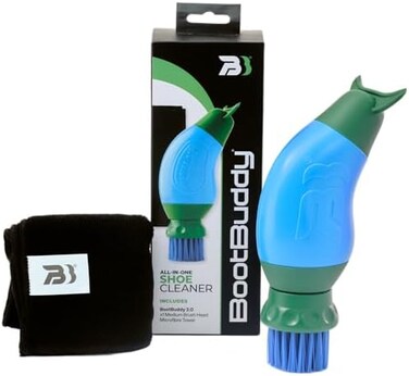 BootBuddy Boot Buddy The - Shoe &amp; Boot Cleaner Brush: Scrub Clean Walking &amp; Hiking Boots, Golf Shoes, Football Boots, Wellies &amp; General Outdoor Footwear &amp; Equipment, in Minutes.