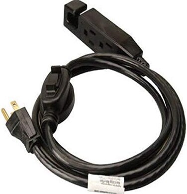 Master Electrician 6-Feet Indoor Extension Cord with 3 Outlets and On/Off Switch, Black