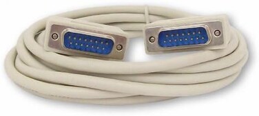 Your Cable Store 10 Foot DB15 15 Pin Serial Port Cable Male/Male