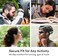 MEE audio M6 Sweatproof Sports Wired In Ear Headphones Corded Earphones Earbuds with 3.5mm Plug and Memory Wire Earhooks Clear, Earphone-M6CL-MEE, M6-CL, 48 Inches