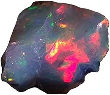 Qualitygems Opal lot Black Opal Natural Ethiopian raw Opal Rough Rough Gemstone Birthstone Opal Rainbow fire Opal lot01.50Cts. Natural Multi Fire Ethiopian Opal Rough 10x11x03MM. Gemstones SM12-62