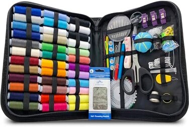 VELLOSTAR Portable Hand Sewing Kit for Adults &amp; Beginners &ndash; Needle and Thread Kit for Home Clothing Repairs &ndash; Sewing Kit with 36-Color Threads, Sewing Supplies &amp; Accessories for Small Repairs