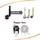 Korky 4030PK Adjustable Toilet Flush Valve and Flapper Kit and Tank to Bowl Gasket Kit, 2-Inch