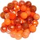 Poplollies Beads 20mm Bulk Mix of 52 Orange Chunky Bubblegum 11 Styles Acrylic Gumball Lot