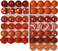 Poplollies Beads 20mm Bulk Mix of 52 Orange Chunky Bubblegum 11 Styles Acrylic Gumball Lot