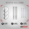 RED DRAGON Javelin Series: 20g, 22g, 24g Tungsten Darts Set with Flights and Stems