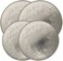 Range Kleen 5058 4 Pack Round Ivy Embossed Silver Burner Kovers with 2 8.5 Inch and 2 10.5 Inch