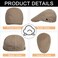 Qossi 2 Pack Newsboy Hats for Men Flat Cap Cotton Adjustable Breathable Irish Cabbie Ivy Driving Hunting Hat