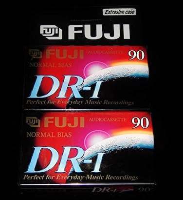 جراب Fuji Dri90 لكاسيت الصوت فارغ 2 قطعة
