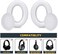 GEVO Premium Replacement Ear Pads Compatible for Bose QC35 &amp; QC35ii Over-Ear Headphones Made - Comfortable Adaptive Memory Foam and Extra Durable Earpads Kit for Bose QuietComfort 35 &amp;35ii(White)