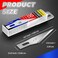 DIYSELF 50 PCS Exacto Knife Blades, High Carbon Steel 11 Blades Refill Art Blades with Storage Case for Craft, Hobby, Scrapbooking, Stencil