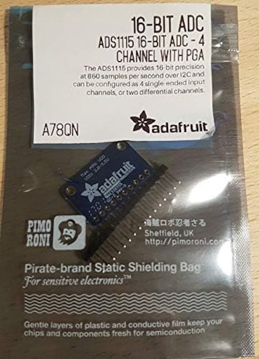 Adafruit ADS1115 16-Bit ADC - 4 Channel with Programmable Gain Amplifier
