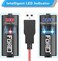 FORE MIDI to USB Interface MIDI Adapter with Input&amp;Output Connecting with Keyboard/Synthesizer for Editing&amp;Recording Track work with Windows/Mac OS for Studio USB 2.0 Color Red - 6.5Ft
