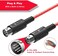 FORE MIDI to USB Interface MIDI Adapter with Input&amp;Output Connecting with Keyboard/Synthesizer for Editing&amp;Recording Track work with Windows/Mac OS for Studio USB 2.0 Color Red - 6.5Ft