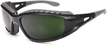 Boll&eacute; Safety 253-TR-40089 Tracker Safety Eyewear with Black/Gray Polycarbonate + TPE Full Frame and Welding Lens