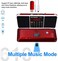 Lefon Multifunction Digital FM Radio Media Speaker MP3 Music Player Support TF Card USB Drive with LED Screen Display and Setting Timing Shutdown Function (Red)