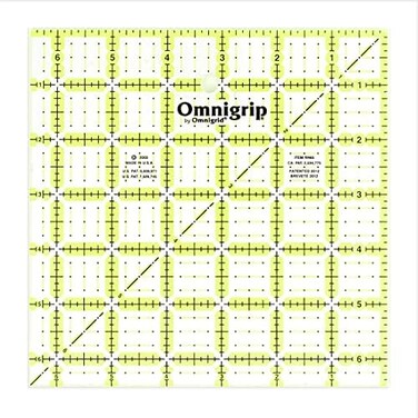 Omnigrid Non-Slip Quilter's Ruler, 6-&frac12;" x 6-&frac12;