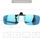 Besgoods Mirror Polarized Clip on Flip up Metal Clip Sunglasses Lens Sports