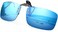 Besgoods Mirror Polarized Clip on Flip up Metal Clip Sunglasses Lens Sports