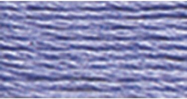 DMC 117-340 Mouline Stranded Cotton Six Strand Embroidery Floss Thread, Medium Blue Violet, 8.7-Yard
