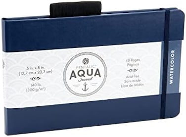 Pentalic Art Watercolor Journal 5-inch x 8-inch, 48 Page Journal PTL-018034