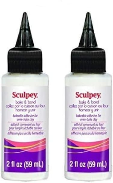Polyform Sculpey Bake &amp; Bond Bakeable Adhesive for Oven-Bake Clay - Non-Toxic, Fun Projects, Great for All Artists - 2-Ounces, 2-Pack